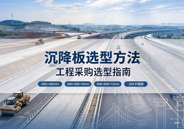 京口沉降板选择方法